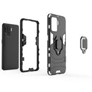 For OPPO A94 Shockproof PC + TPU Protective Case with Magnetic Ring Holder(Red)