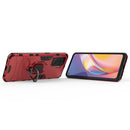For OPPO A94 Shockproof PC + TPU Protective Case with Magnetic Ring Holder(Red)