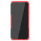 For Motorola Moto E7 Power Tire Texture Shockproof TPU+PC Protective Case with Holder(Red)