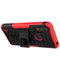 For Motorola Moto E7 Power Tire Texture Shockproof TPU+PC Protective Case with Holder(Red)