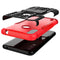 For Motorola Moto E7 Power Tire Texture Shockproof TPU+PC Protective Case with Holder(Red)