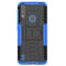 For Motorola Moto E7 Power Tire Texture Shockproof TPU+PC Protective Case with Holder(Blue)