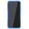 For Motorola Moto E7 Power Tire Texture Shockproof TPU+PC Protective Case with Holder(Blue)