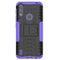 For Motorola Moto E7 Power Tire Texture Shockproof TPU+PC Protective Case with Holder(Purple)