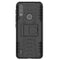 For Motorola Moto E7 Power Tire Texture Shockproof TPU+PC Protective Case with Holder(Black)