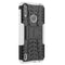For Motorola Moto E7 Power Tire Texture Shockproof TPU+PC Protective Case with Holder(White)