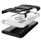 For Motorola Moto E7 Power Tire Texture Shockproof TPU+PC Protective Case with Holder(White)