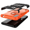 For Motorola Moto E7 Power Tire Texture Shockproof TPU+PC Protective Case with Holder(Orange)