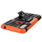 For Motorola Moto E7 Power Tire Texture Shockproof TPU+PC Protective Case with Holder(Orange)