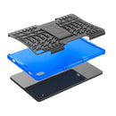 For Lenovo Tab P11 Tire Texture Shockproof TPU+PC Protective Case with Holder(Blue)
