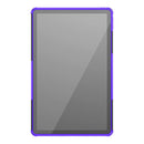 For Lenovo Tab P11 Tire Texture Shockproof TPU+PC Protective Case with Holder(Purple)