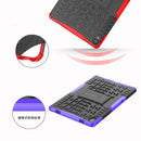For Lenovo Tab P11 Tire Texture Shockproof TPU+PC Protective Case with Holder(Purple)