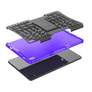 For Lenovo Tab P11 Tire Texture Shockproof TPU+PC Protective Case with Holder(Purple)