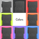 For Lenovo Tab P11 Tire Texture Shockproof TPU+PC Protective Case with Holder(Purple)