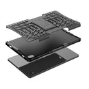 For Lenovo Tab P11 Tire Texture Shockproof TPU+PC Protective Case with Holder(Black)