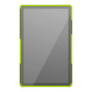 For Lenovo Tab P11 Tire Texture Shockproof TPU+PC Protective Case with Holder(Green)
