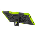 For Lenovo Tab P11 Tire Texture Shockproof TPU+PC Protective Case with Holder(Green)