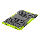 For Lenovo Tab P11 Tire Texture Shockproof TPU+PC Protective Case with Holder(Green)