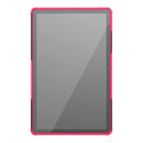 For Lenovo Tab P11 Tire Texture Shockproof TPU+PC Protective Case with Holder(Pink)