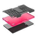 For Lenovo Tab P11 Tire Texture Shockproof TPU+PC Protective Case with Holder(Pink)