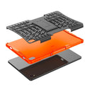For Lenovo Tab P11 Tire Texture Shockproof TPU+PC Protective Case with Holder(Orange)