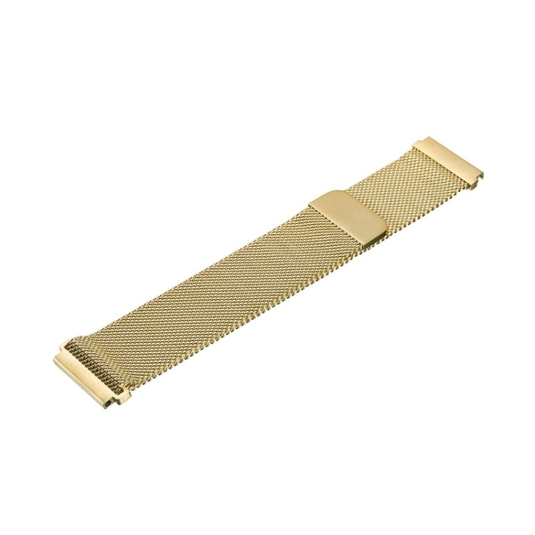 22mm Milanese Stainless Steel Replacement Watchband for Huawei Watch GT2 Pro / Amazfit GTR 2(Gold)