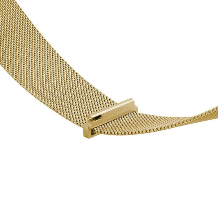 22mm Milanese Stainless Steel Replacement Watchband for Huawei Watch GT2 Pro / Amazfit GTR 2(Gold)