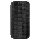 For Xiaomi Redmi Note 10 Pro Carbon Fiber Texture Magnetic Horizontal Flip TPU + PC + PU Leather Case with Card Slot(Black)