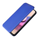 For Xiaomi Redmi Note 10 Pro Carbon Fiber Texture Magnetic Horizontal Flip TPU + PC + PU Leather Case with Card Slot(Blue)