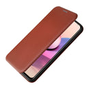 For Xiaomi Redmi Note 10 Pro Carbon Fiber Texture Magnetic Horizontal Flip TPU + PC + PU Leather Case with Card Slot(Brown)