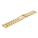22mm Three Flat Buckle Stainless Steel Replacement Watchband for Huawei Watch GT2 Pro / Amazfit GTR 2(Gold)