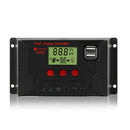 PWM Solar Controller 12V / 24V Lithium Battery Charging Photovoltaic Panel Charging Street Light Controller with Dual USB Output, Model:CPLS-60A