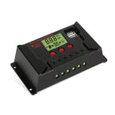 PWM Solar Controller 12V / 24V Lithium Battery Charging Photovoltaic Panel Charging Street Light Controller with Dual USB Output, Model:CPLS-60A