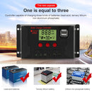PWM Solar Controller 12V / 24V Lithium Battery Charging Photovoltaic Panel Charging Street Light Controller with Dual USB Output, Model:CPLS-60A