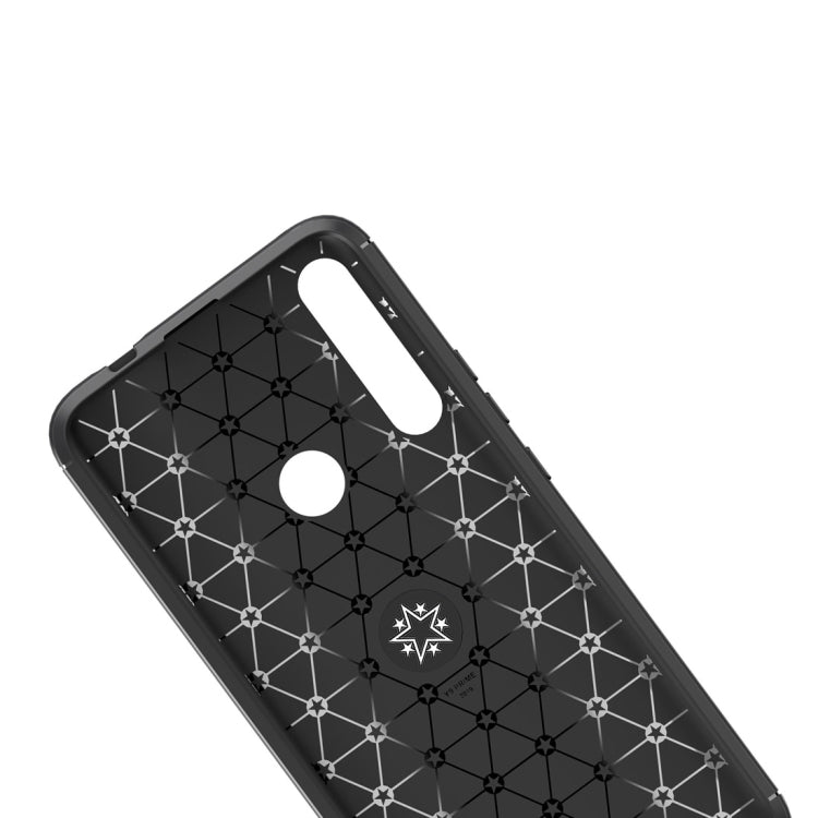 For Huawei Y9 Prime (2019) Lenuo Shockproof TPU Case with Invisible Holder(Black Blue)