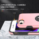 Magnetic Ring Kickstand Shockproof Phone Case For iPhone SE 2022 / SE 2020 / 8 / 7(Rose Gold)