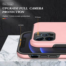 Magnetic Ring Kickstand Shockproof Phone Case For iPhone 12 Pro Max(Rose Gold)