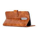 For OnePlus 6 Retro Copper Buckle Crazy Horse Horizontal Flip PU Leather Case with Holder & Card Slots & Wallet & Lanyard(Gold yellow)
