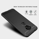 For Nokia 7.2 & 6.2 Brushed Texture Carbon Fiber TPU Protective Case(Black)