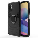 For Xiaomi Redmi Note 10 5G Shockproof PC + TPU Protective Case with Magnetic Ring Holder(Black)