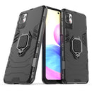 For Xiaomi Redmi Note 10 5G Shockproof PC + TPU Protective Case with Magnetic Ring Holder(Black)