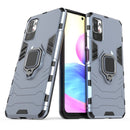 For Xiaomi Redmi Note 10 5G Shockproof PC + TPU Protective Case with Magnetic Ring Holder(Navy Blue)