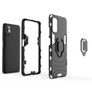 For Xiaomi Redmi Note 10 5G Shockproof PC + TPU Protective Case with Magnetic Ring Holder(Navy Blue)
