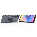 For Xiaomi Redmi Note 10 5G Shockproof PC + TPU Protective Case with Magnetic Ring Holder(Navy Blue)