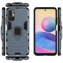 For Xiaomi Redmi Note 10 5G Shockproof PC + TPU Protective Case with Magnetic Ring Holder(Navy Blue)