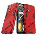 For OPPO Realme GT 5G Punk Armor 2 in 1 PC + TPU Shockproof Case with Invisible Holder(Red)