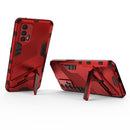 For OPPO Realme GT 5G Punk Armor 2 in 1 PC + TPU Shockproof Case with Invisible Holder(Red)
