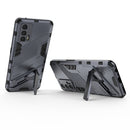For OPPO Realme GT 5G Punk Armor 2 in 1 PC + TPU Shockproof Case with Invisible Holder(Grey)