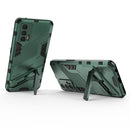For OPPO Realme GT 5G Punk Armor 2 in 1 PC + TPU Shockproof Case with Invisible Holder(Green)