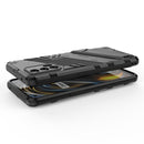 For OPPO Realme GT 5G Punk Armor 2 in 1 PC + TPU Shockproof Case with Invisible Holder(Light Red)